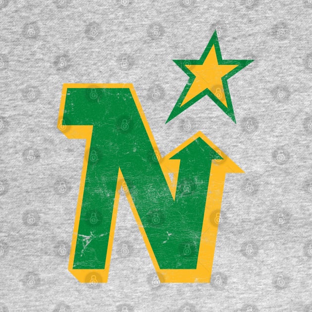 Minnesota North Stars --  Faded/Distressed Style by CultOfRomance